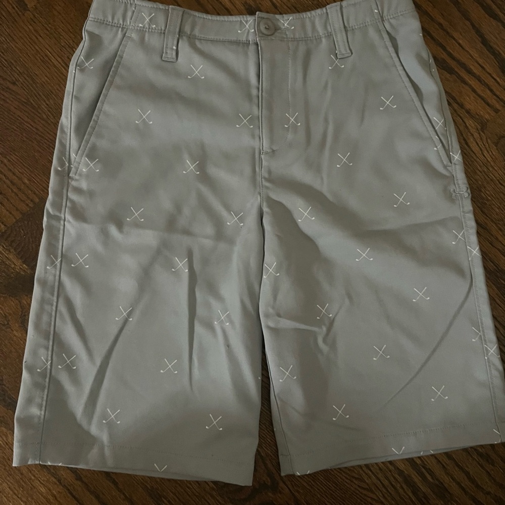 Boys Under Armour Golf Shorts w/ Golf Print